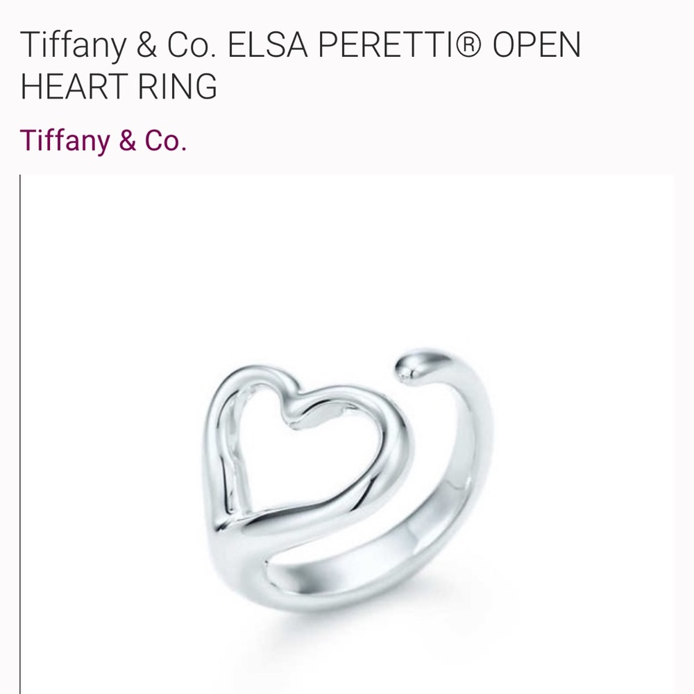 Tiffany & Co. open heart ring